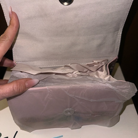 Betsey Johnson Sparkling Pink Multicolor Gem Wristlet/Long purse/crossbody - Picture 2 of 7